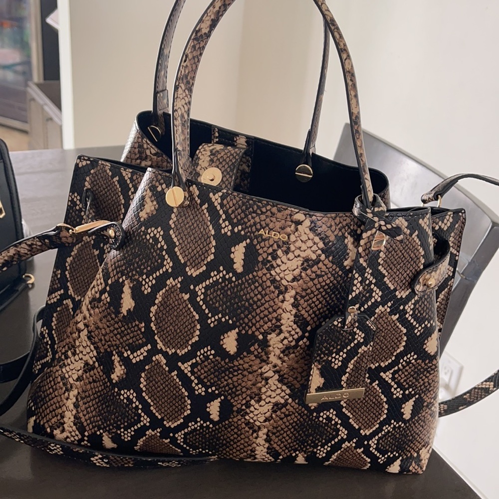 Aldo snake print purse, - Picture 2 of 4